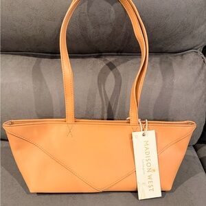 Madison West Women's Peach Shoulder Bag
